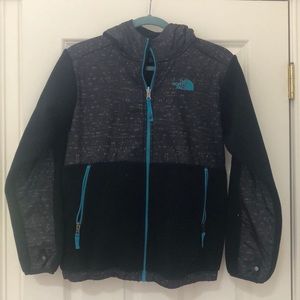 Black and grey boys north face fleece
